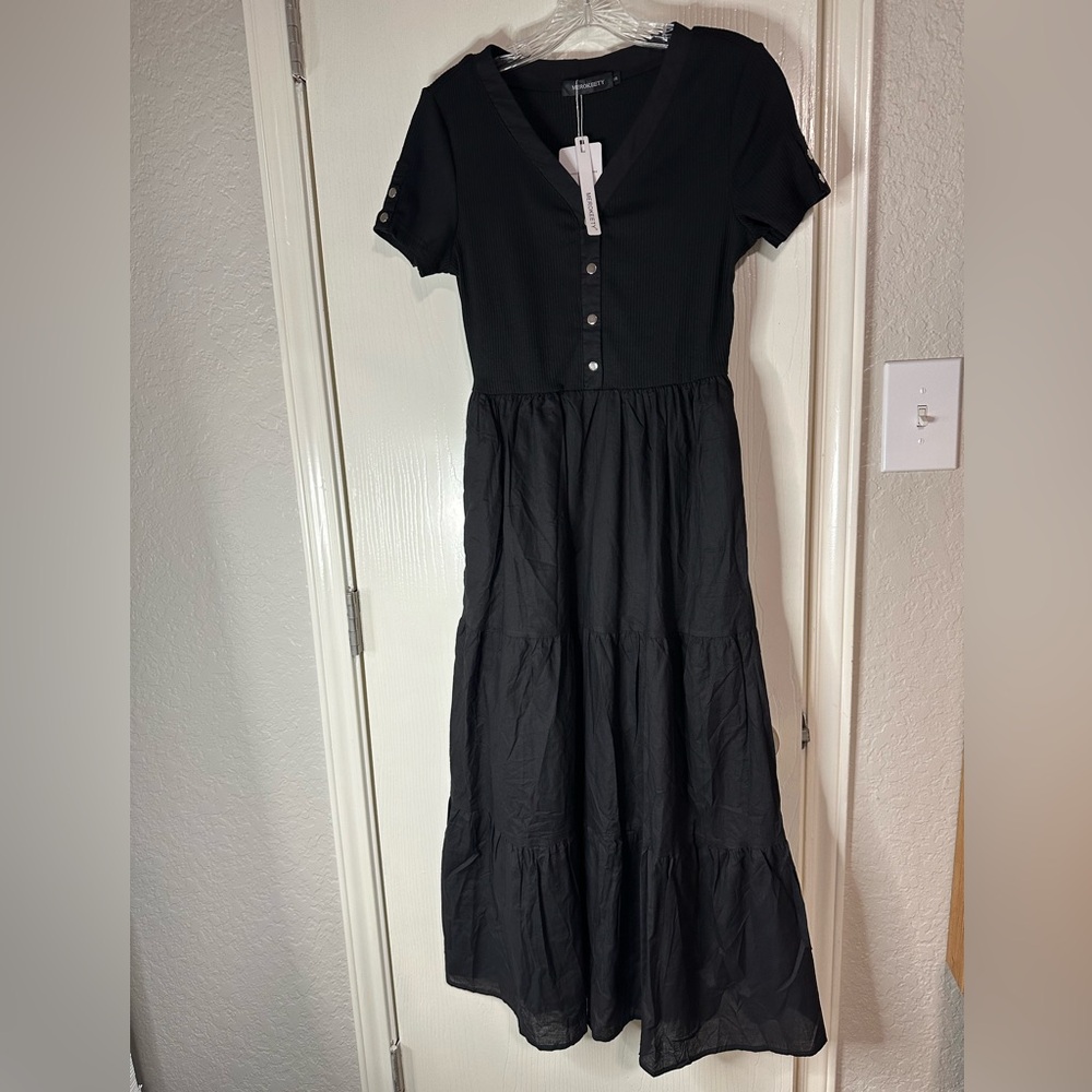 MEROKEETY CLASSIC & COMFY & FASHION DRESS